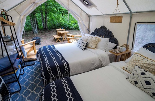 Marietta RV Rental | Tentrr Signature Site - Starlight Glamping - Tent 2: Orion - Coleman Outfitted S