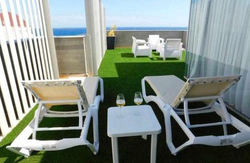 Puerto de Guimar Apartment | Terraza al Mar