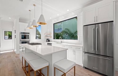 Crystal Beach House | The 19th Hole with Pool and Beach Chair Setup