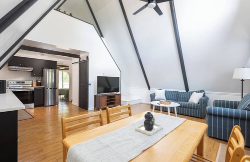 Colington Harbour House | The A-Frame. Canal front home in Colington Habour