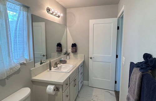 Ocean View House | The Abiding Place. Three Bedrooms & Two Full Bathrooms on A One Acre Lot.
