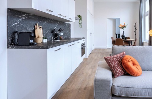 Municipality of Tilburg Apartment | The apartment features a luxuriously furnished bedroom. New Studio Apartment with Shared garden.