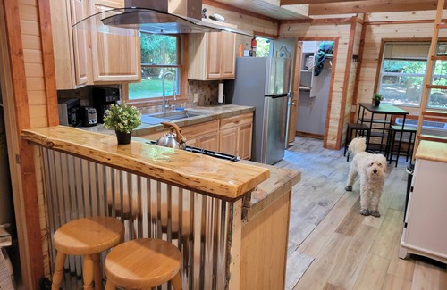 Thompsonville House | The "Bear Den" Betsie river waterfront Guest home.