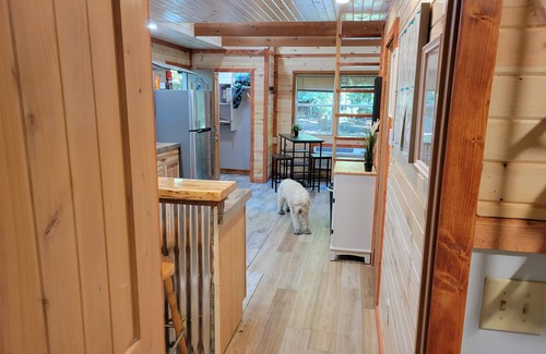 Thompsonville House | The "Bear Den" Betsie river waterfront Guest home.