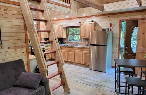 Thompsonville House | The "Bear Den" Betsie river waterfront Guest home.