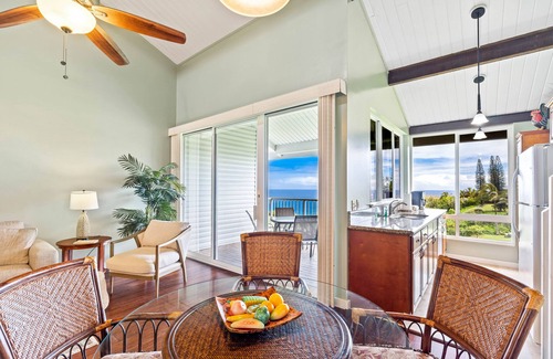 Princeville Condo | The Cliffs at Princeville #7302, Pristine Ocean-Bluff Views, Private Lanai