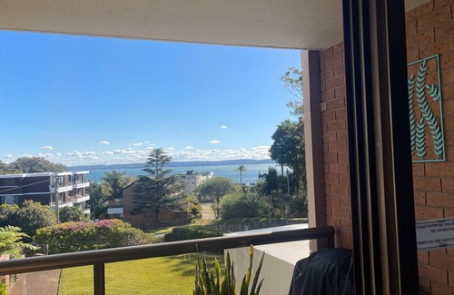 Nelson Bay Apartment | The Commodore, 23,9-11 Donald Street - Delightful unit with gorgeous water views, air con and wi-fi