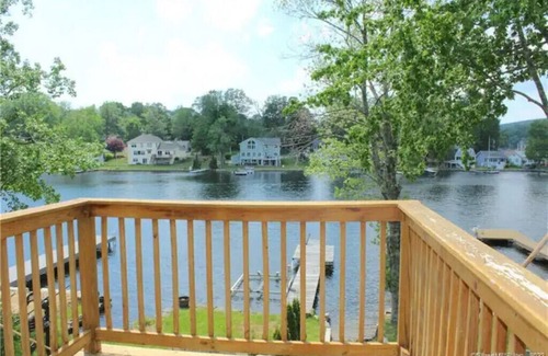 Winchester Cottage | The Cottage at Highland Lake, year-round, waterfront with a boat dock