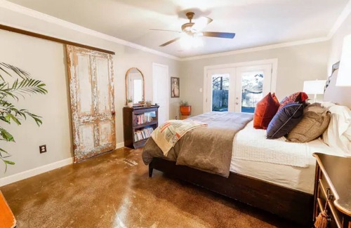 Round Rock House | The Cozy Boho Oasis Getaway - Pool, Hot Tub, Grille, & Large Deck