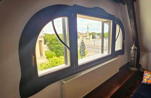 Terezvaros Apartment | The Grand Budapest Penthouse with stunning view to Heroes Square