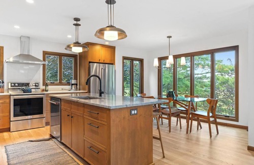 Harbor Springs House | The Hideout: Luxe Birchwood Escape w/Hot Tub