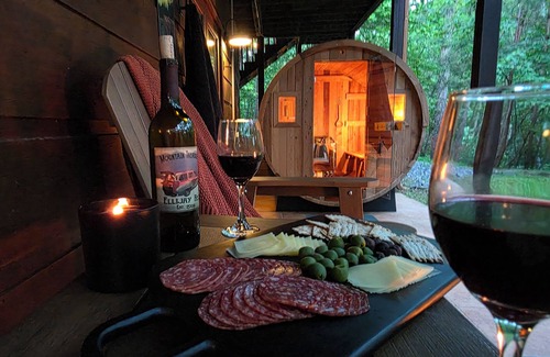 Ellijay Cabin | The Hideout: Resort Cabin w/Sauna, Hot Tub, Fire Pits, & Amenities Passes!