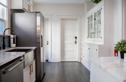 Midtown House | The Iris: Fire pit- bar- pool table