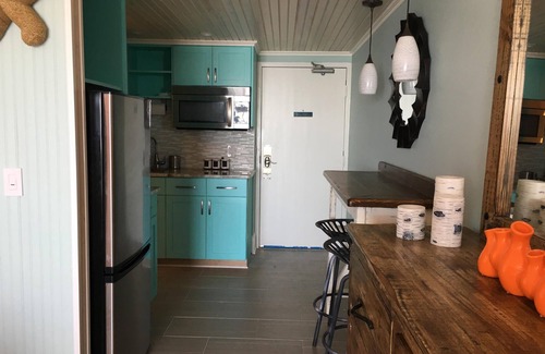 Myrtle Beach Condo | The Luv Shack- Oceanfront Romantic Couples Suite, Fireplace, Walk In shower