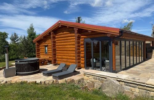 Crook House | The Oak & The Log Cabin, Sleeps 10, 2 Hot Tubs Near Durham City & Bishop Auckland