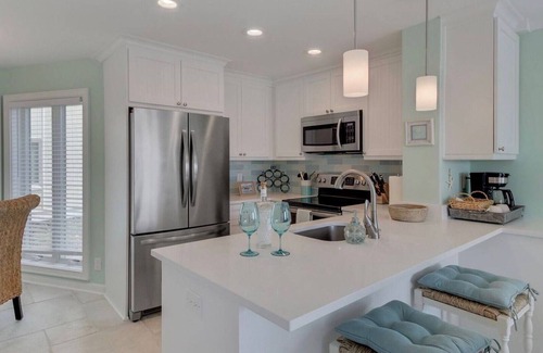 Isle of Palms Condo | The Sandcastle|104 F Port O Call | Walk Off Porch onto the Beach|All New|Oceanfront|Renovated|Per.