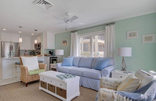 Isle of Palms Condo | The Sandcastle|104 F Port O Call | Walk Off Porch onto the Beach|All New|Oceanfront|Renovated|Per.