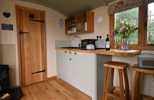 Llangynin Cottage | THE SHEPHERD'S HUT, romantic, country holiday cottage in St Clears