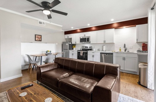 Northgate Apartment | The Zone: Blocks from Texas A&M, Comfy King Bed