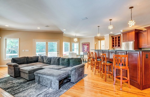 Ellenwood House | Theater Room + Gazebo: Luxury Retreat in Ellenwood