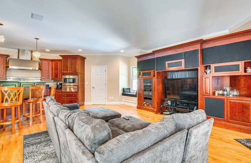Ellenwood House | Theater Room + Gazebo: Luxury Retreat in Ellenwood
