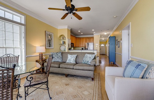 Folly Beach Villa | Third-floor condo with views of the ocean & shared pool