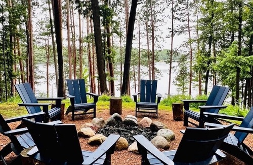 Three Lakes House | Three Lakes Chain! Lakefront Cabin with Private Dock/Gameroom/Firepit/Kayak/SUP