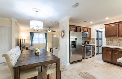 Land of the Presidents House | Tiki Paradise OasisnHome + Pool, Tiki Hut & 10 Min to Beach! New Outdoor Kitchen