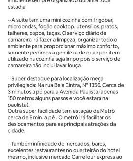 Cerqueira Cesar Apartment | TOP quarto Stay Inn hotel 3 min Av Paulista II