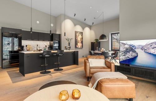 Sogndal Apartment | Toppleilighet på bryggen i Sogndal med fantastisk utsikt