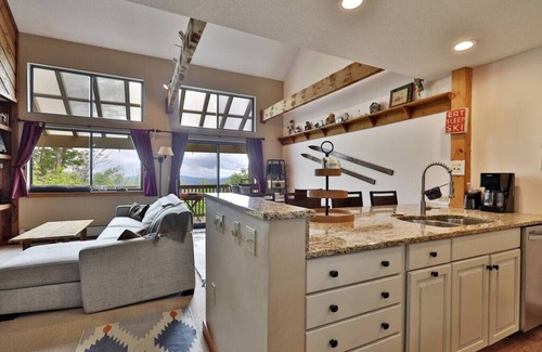 Ludlow House | Trailside Condo with Private Hot Tub and Gorgeous Views!