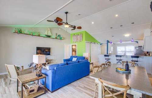 Villa Segunda House | Tranquil covered deck with Gulf views, private pool and easy beach access.