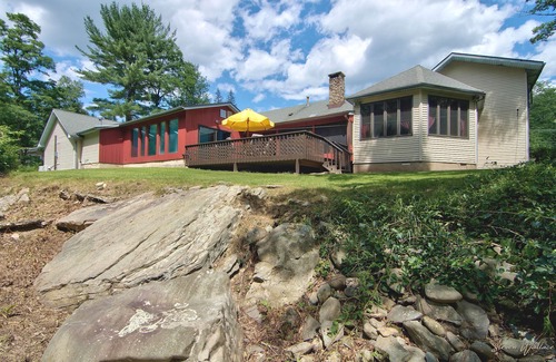 Canadensis Cabin | Tranquil Retreat: Rustic Cabin with Creek, Indoor Pool, and Theater Room