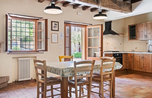 Ca' de' Grimaldi House | Tranquil Village Stay with Fireplace