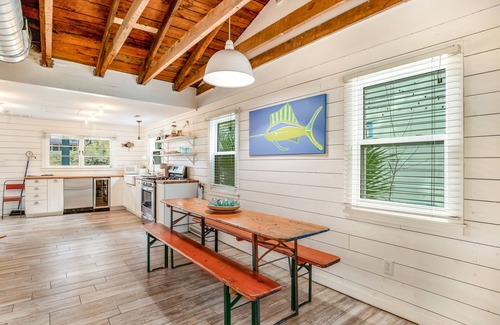 Folly Beach House | Trio of coastal cottages with private courtyard, full kitchens, & WiFi - dogs ok