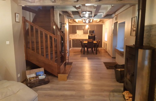 Le Tholy Apartment | Triplex in renovated farmhouse with private Nordic bath