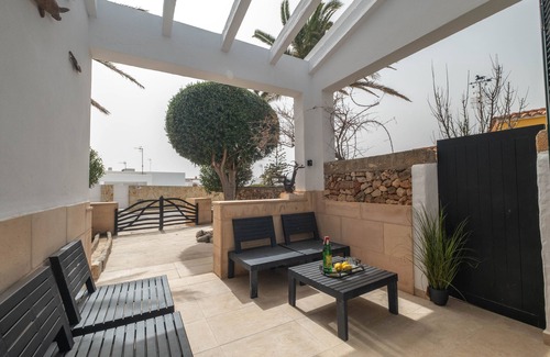Cala Blanca Ski Chalet | Typical Menorcan house steps from the beach. Pool, garden, barbecue and fireplace