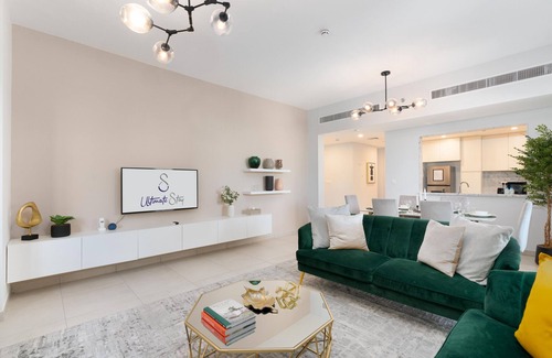 Umm Suqeim 3 Apartment | Ultimate Stay/3 Beds/Burj Al Arab View/Designer Luxury/MJL