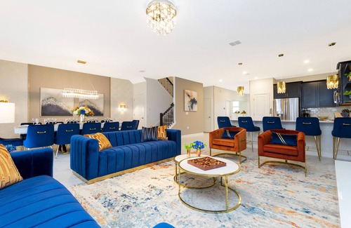 Davenport House | Unique High-end Luxury 8BR Villa- Pool w/Privacy, High Speed WiFi, Game Room -Champions Gate 9312SH
