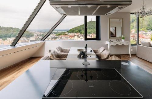 Karlovy Vary Apartment | Unique Penthouse with terrace and exceptional view