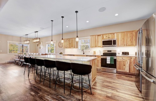 Lake Harmony House | Unmatched Luxury: Brand New 9BR,7BA, Elevator, Sleeps 30. Direct Lake Access