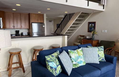 Napili Condo | Unobstructed view of Molokai from our Lanai. Watch the Whales!