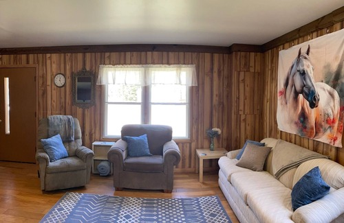 Gleason Cabin | Unplug from it all at a lovely 2-bedroom cabin nestled in the woods!