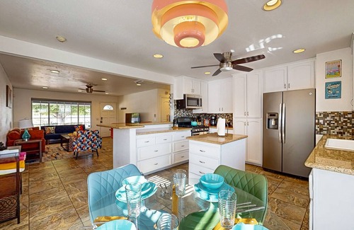 Racquet Club South House | Updated mid-century gem with private pool, spa, gas grill, and free WiFi