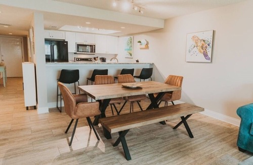 Pensacola Beach House | Updated ROOMY 3 bedroom Waterview w/Pool Sleeps 9 -Pool, Pier, Tennis/Pickleball