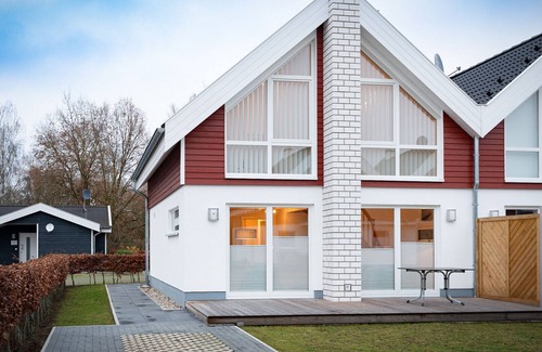 Nordhorn House | Vacation home in Seepark Nordhorn with sauna and fireplace