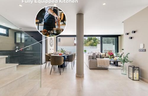 Urbanizacion Marbessa Villa | VACATION MARBELLA I Villa Marbesa White Pearl, Two Private Pools, 3min walk to the Beach, Fastest WiFi, Built in 2024