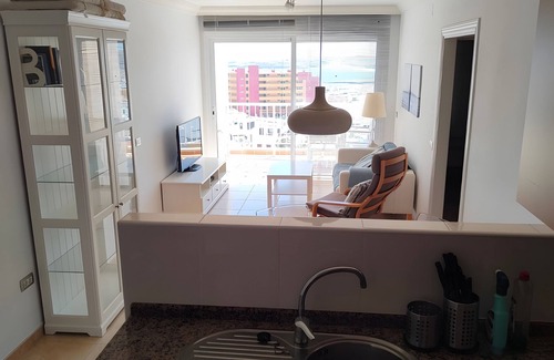 Poris de Abona Apartment | Vacation 'Vista Bahia' with Sea View, Shared Pool and Wi-Fi