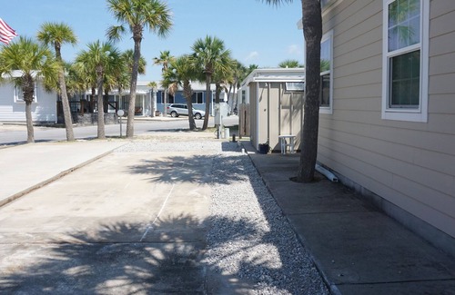 Lower Grand Lagoon RV Rental | Venture Out Vacations RV Lot Accommodates up to 36FT Pool and Beach access