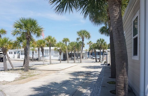 Lower Grand Lagoon RV Rental | Venture Out Vacations RV Lot Accommodates up to 36FT Pool and Beach access